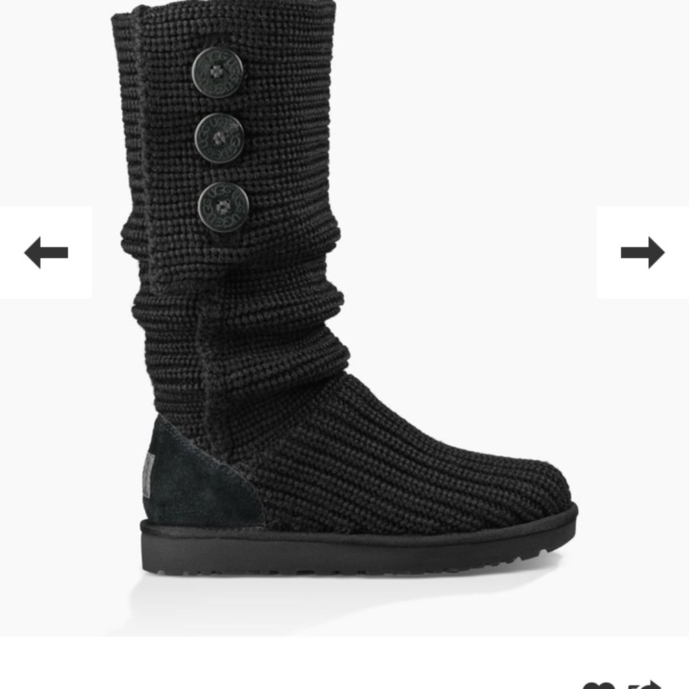 UGG slouchy boots! Size 6 black